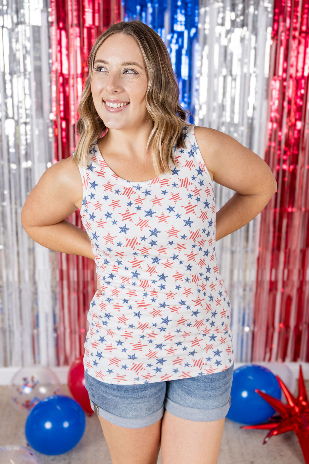 Ava Tank - American Stars and Stripes