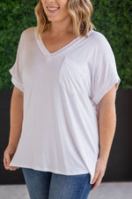 Sierra Pocket Tops - White