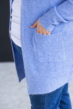 Madison Cozy Cardigan - Blue