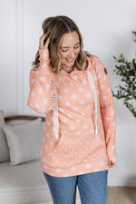 Hailey Pullover Hoodie - Coral Floral