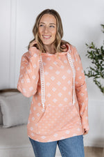 Hailey Pullover Hoodie - Coral Floral