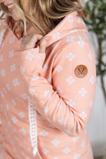 Hailey Pullover Hoodie - Coral Floral