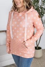 Hailey Pullover Hoodie - Coral Floral