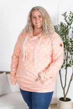 Hailey Pullover Hoodie - Coral Floral