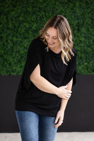 Darcy Dolman Top - Black