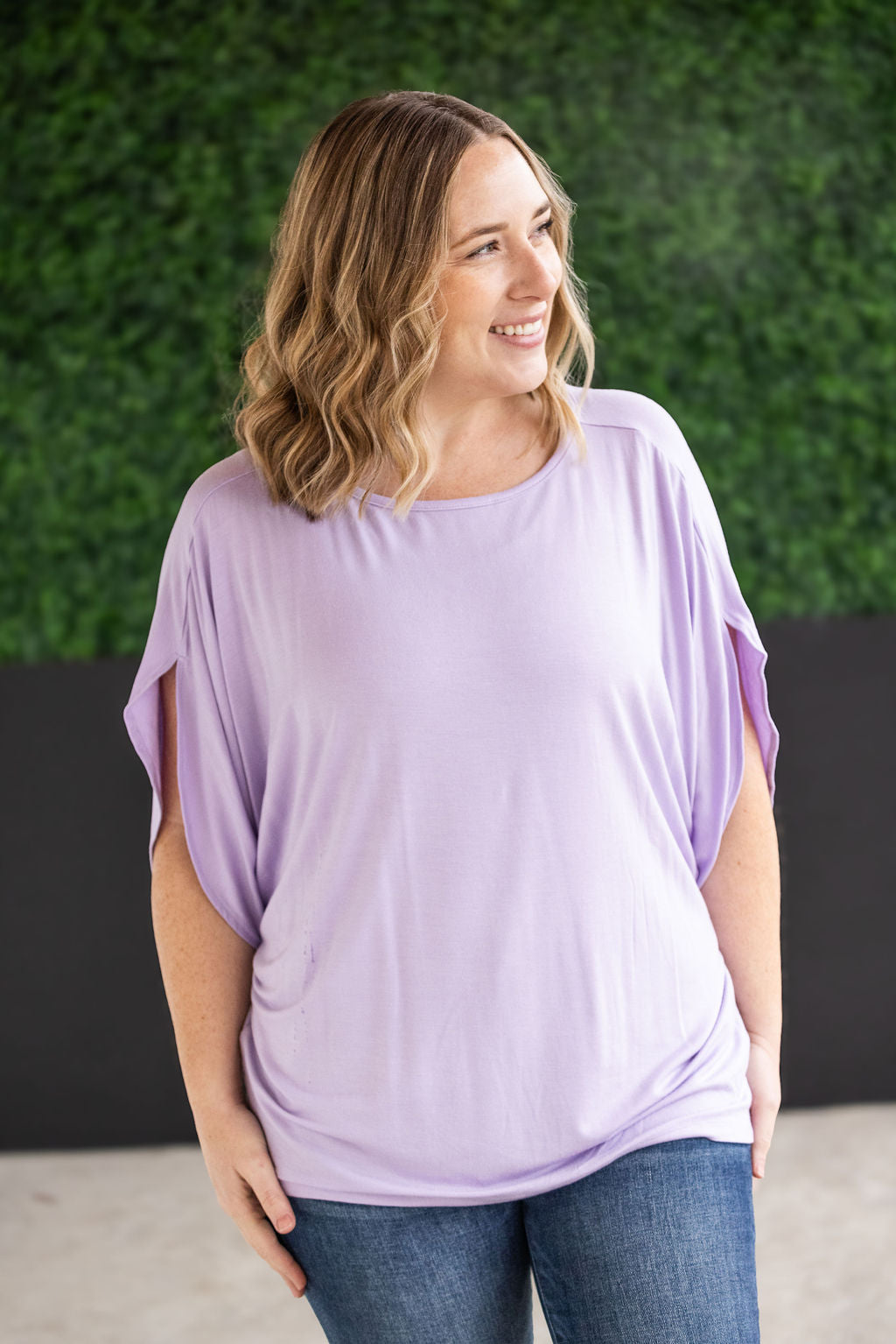 Darcy Dolman Top - Lavender