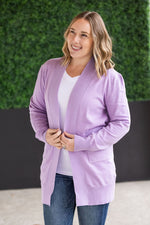 High Pocket Cardigan - Lavender