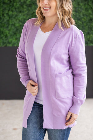 High Pocket Cardigan - Lavender