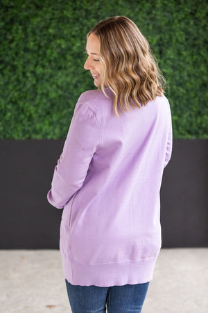 High Pocket Cardigan - Lavender