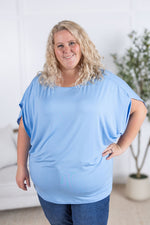 Darcy Dolman Top - Sky Blue