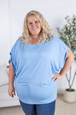 Darcy Dolman Top - Sky Blue