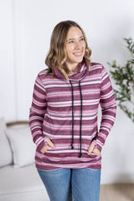 Soft Funnel Neck - Berry Serape