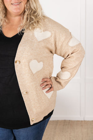 Sweetheart Cardigan - Tan