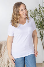 Sophie Pocket Tee - White