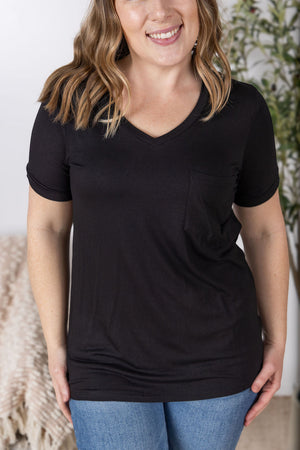 Sophie Pocket Tee - Black