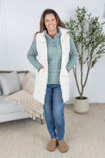 Harlow Long Vest - Cream