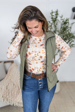 Remy Zip Up Vest - Heathered Sage