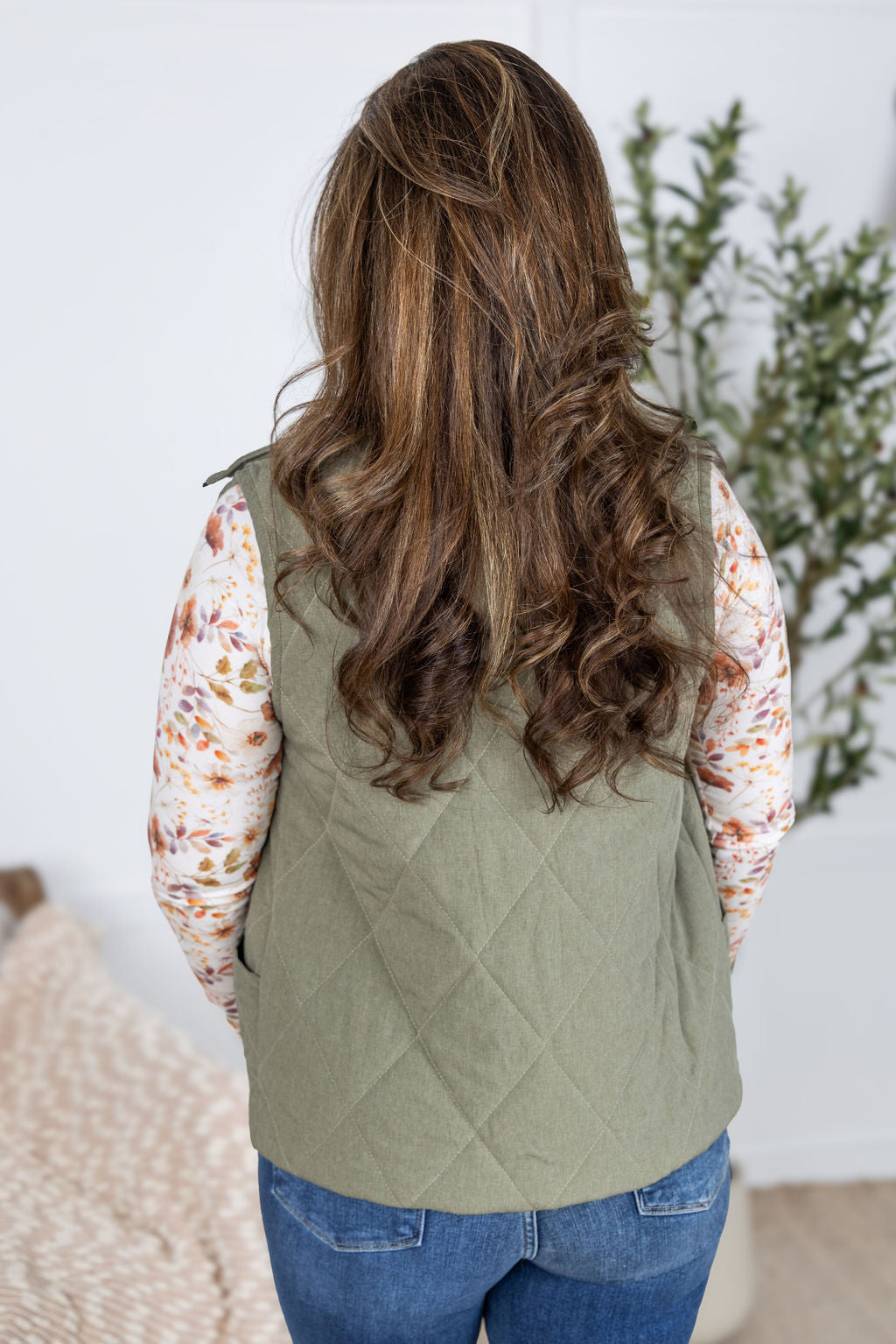 Remy Zip Up Vest - Heathered Sage