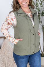 Remy Zip Up Vest - Heathered Sage