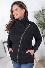 Quinn ZipUp Cowl - Black
