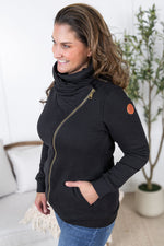 Quinn ZipUp Cowl - Black