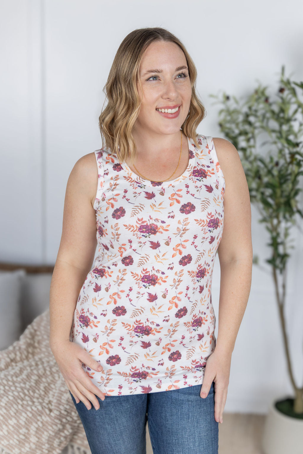 Ava Tank - Autumn Floral
