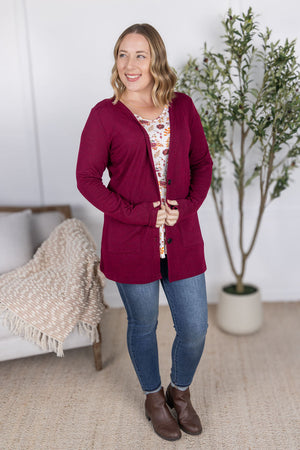 Cori Cardigan - Burgundy
