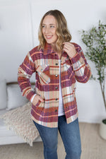 Norah Plaid Shacket - Sunset Plaid