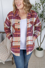 Norah Plaid Shacket - Sunset Plaid