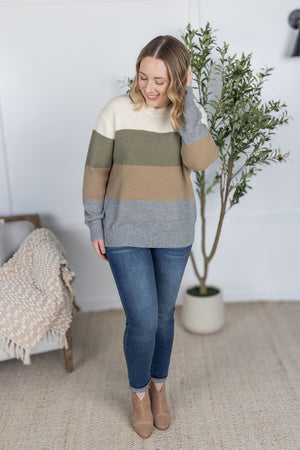 Colorblock Sweater - Neutral Mix
