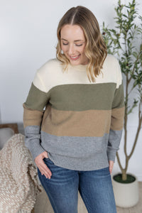Colorblock Sweater - Neutral Mix