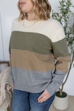 Colorblock Sweater - Neutral Mix