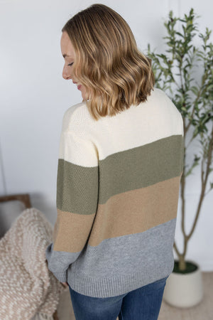 Colorblock Sweater - Neutral Mix