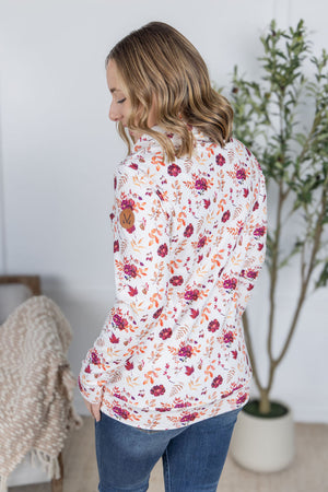 Soft Funnel Neck - Autumn Floral
