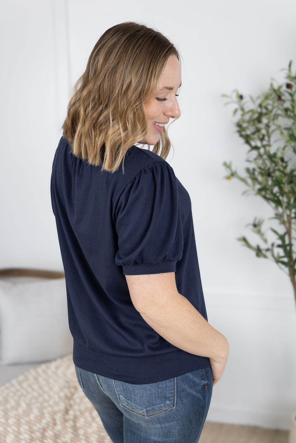 Katie Cozy Top - Navy
