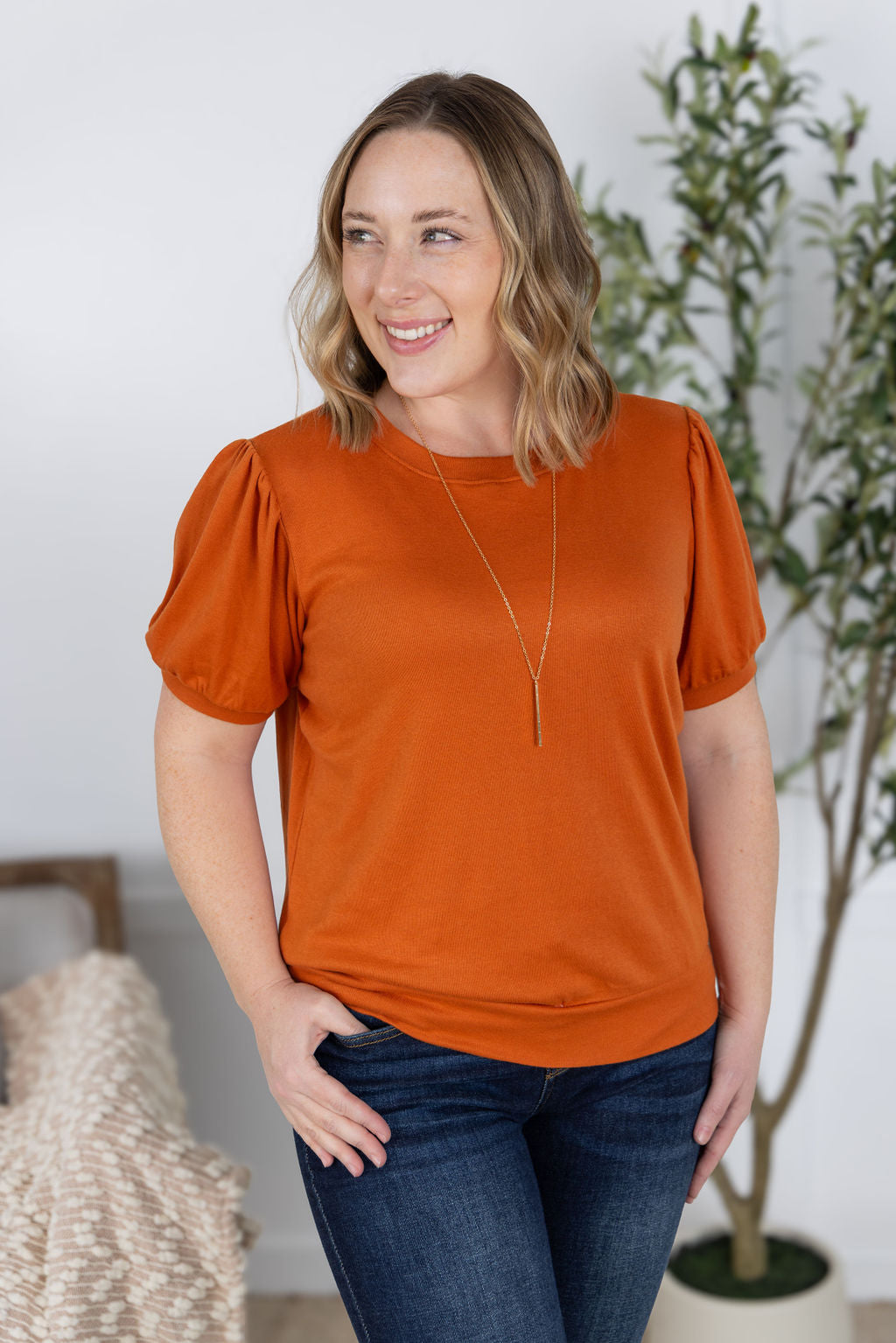 Katie Cozy Top - Pumpkin