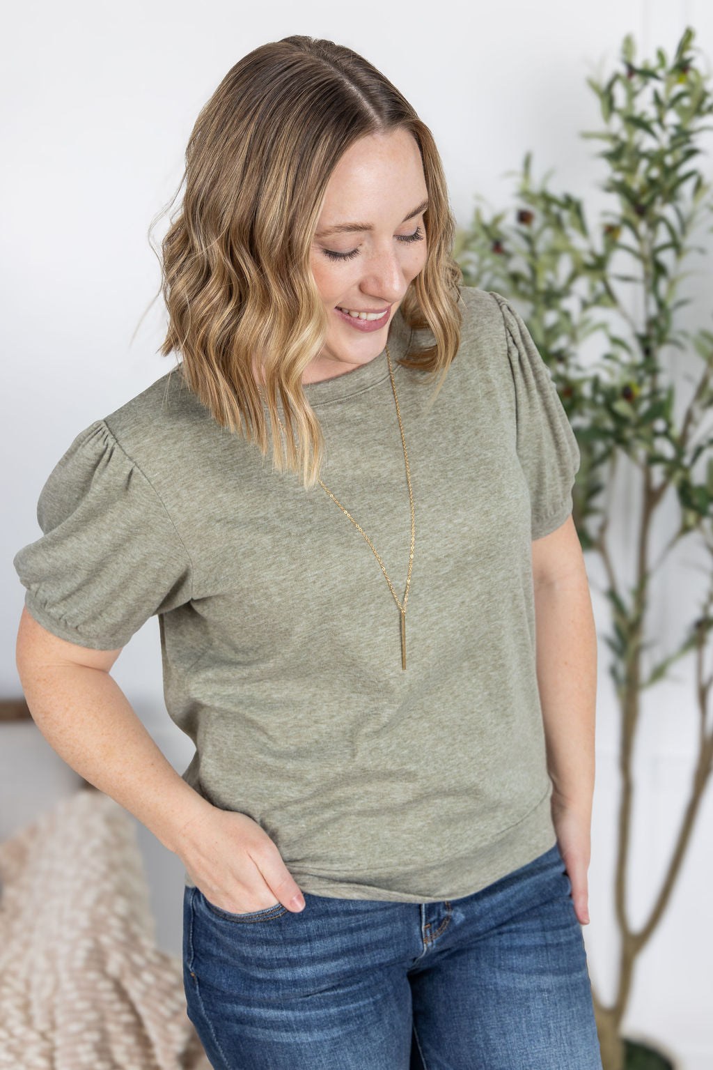 Katie Cozy Top - Sage