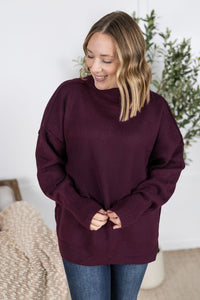 Aurora Cozy Sweater - Burgundy