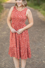 Bailey Dress - Rust Floral | Women's Floral Tank Dress