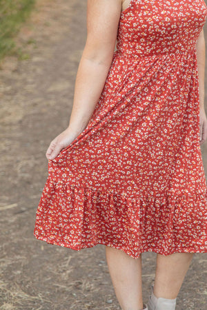 Bailey Dress - Rust Floral