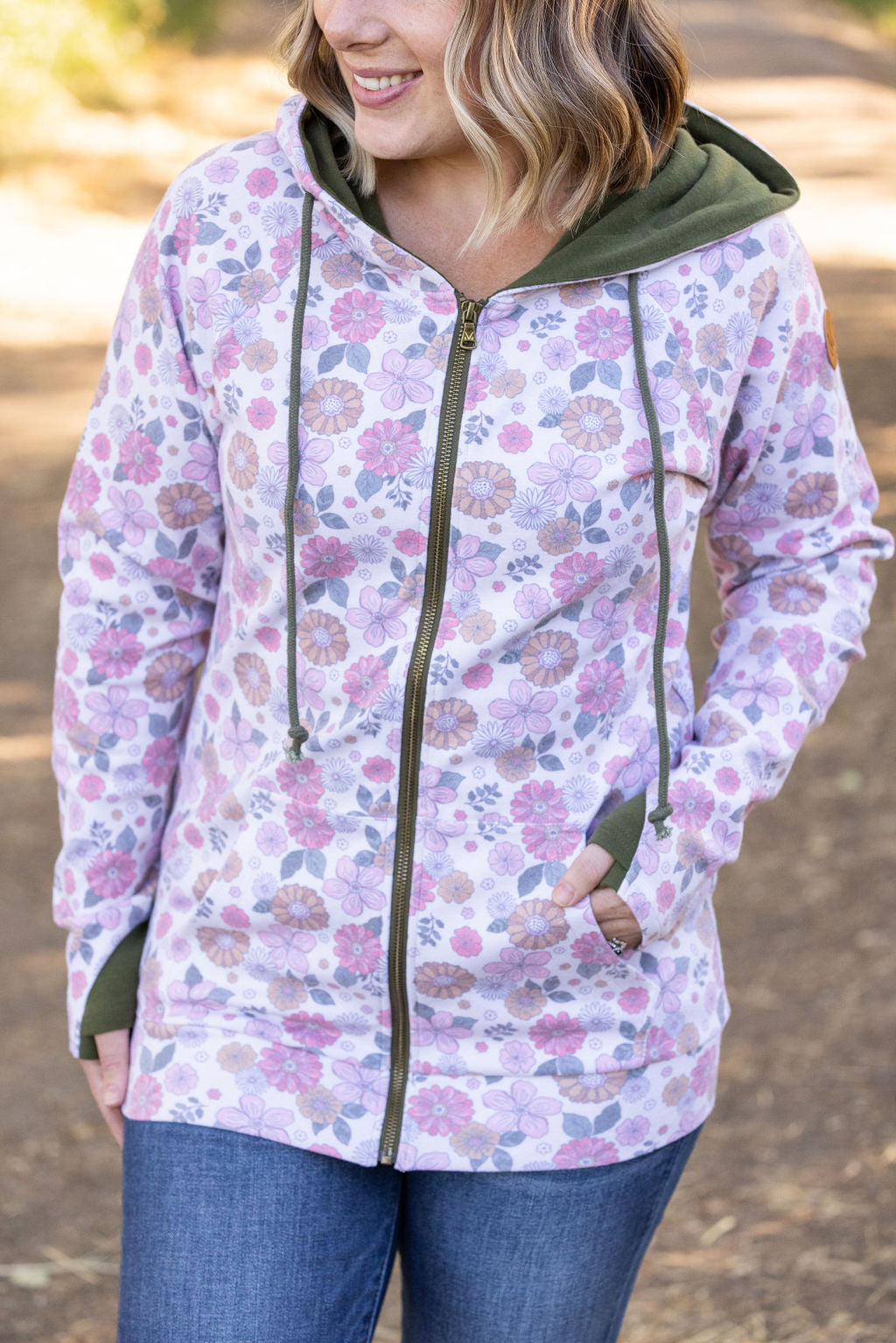 Classic Fullzip Hoodie - Boho Floral