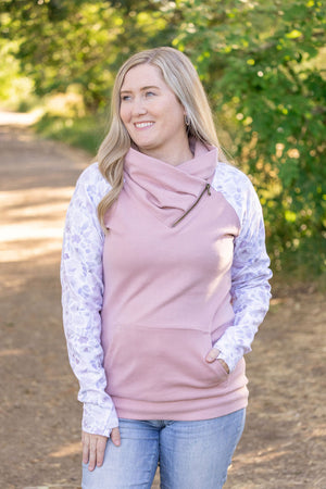 Zoey ZipCowl - Pink and Blush Floral