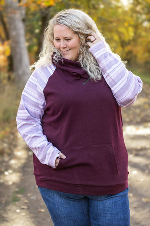 Classic Zoey ZipCowl Sweatshirt - Berry Serape