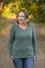 Leah Long Sleeve Top - Green