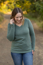 Leah Long Sleeve Top - Green