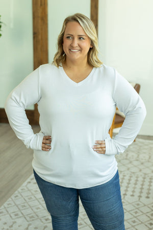 Leah Long Sleeve Top - White