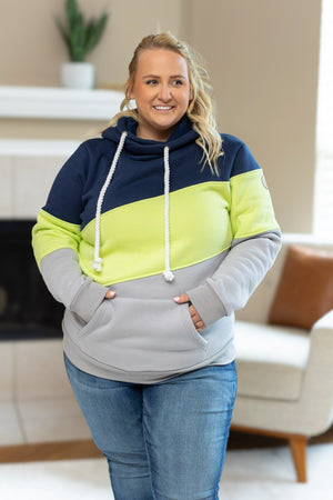 Lizzie Women's Hoodie | Seattle Navy, Lime, Grey