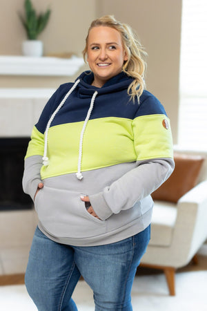 Lizzie Women's Hoodie | Seattle Navy, Lime, Grey