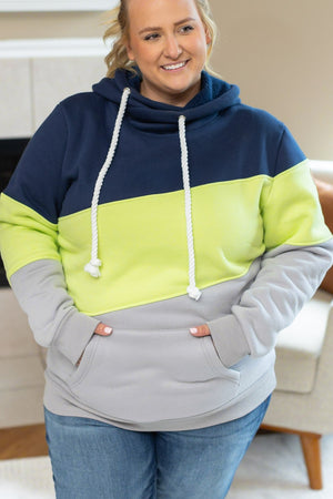 Lizzie Women's Hoodie | Seattle Navy, Lime, Grey