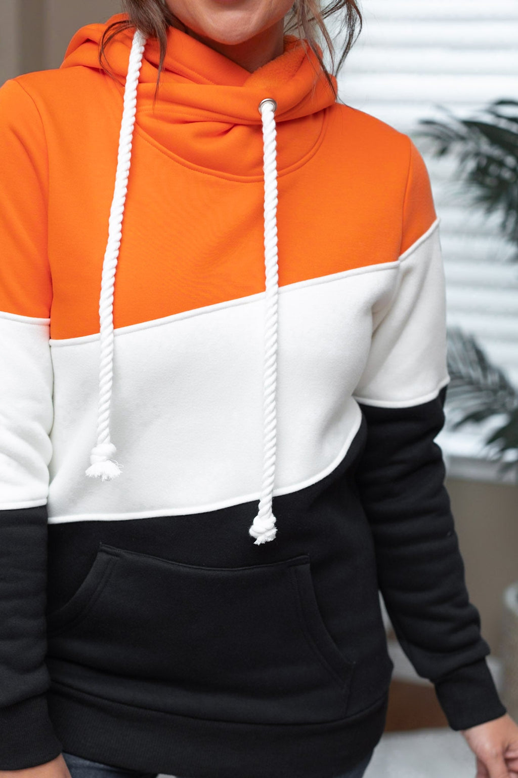 Lizzie Women's Hoodie - Cincinnati Orange, White, Black